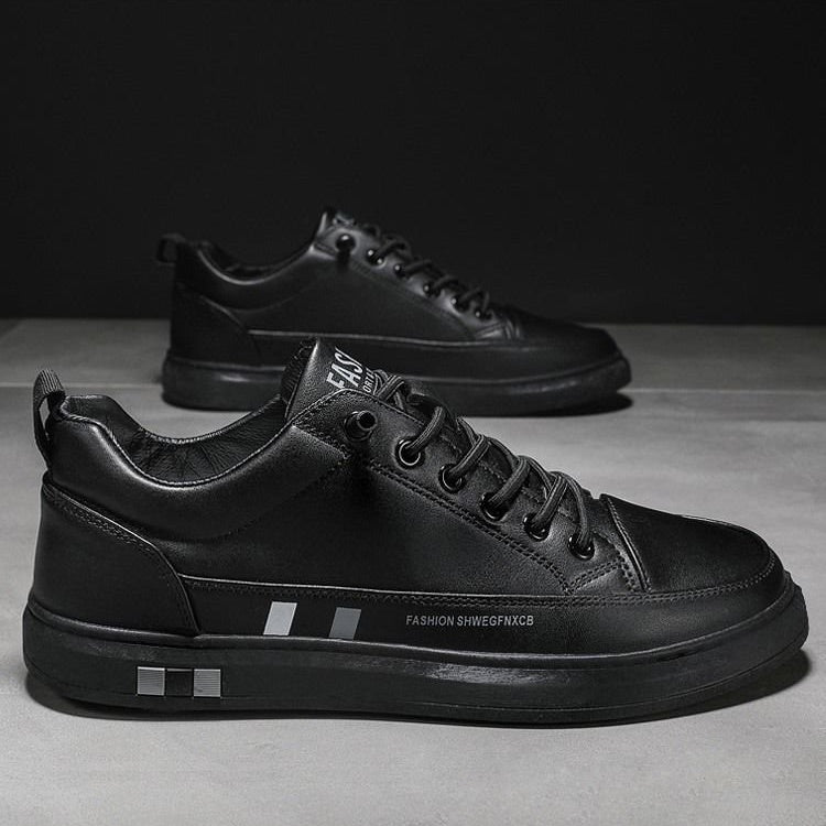 Authentic Leather Casual Sneakers - Style and Comfort in Every Step