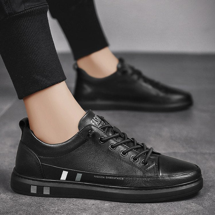 Authentic Leather Casual Sneakers - Style and Comfort in Every Step