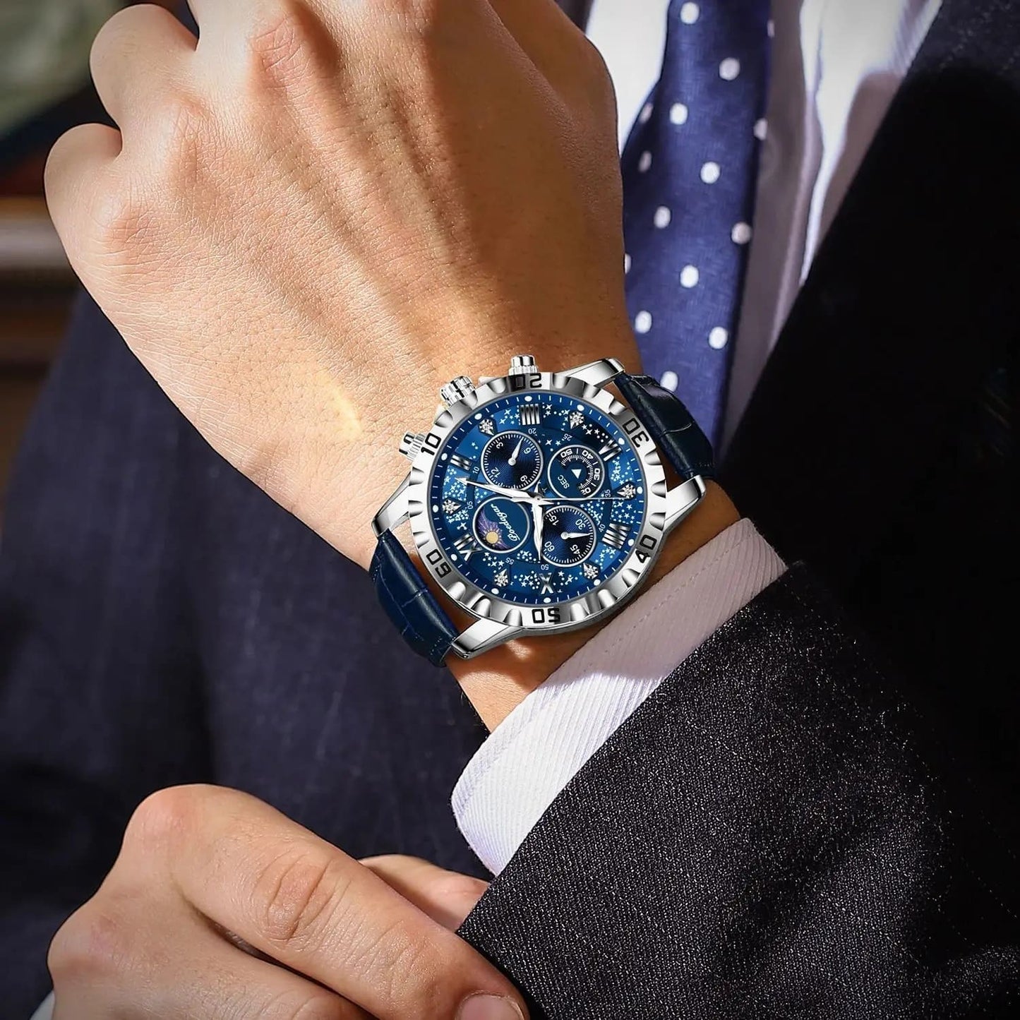 Poedagar Ocean Men's Watch: Nautical Elegance and High Precision