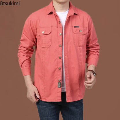 Long-Sleeve Military Cargo Shirt 'Elite Tactical' with Functional and Durable Design