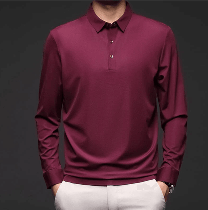Men’s Long-Sleeve Dress Shirt with Elegant and Comfortable Style