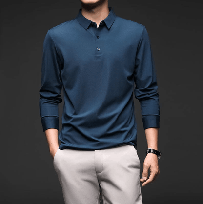 Men’s Long-Sleeve Dress Shirt with Elegant and Comfortable Style