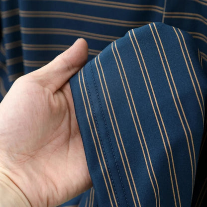 'Elite Royal' Long-Sleeve Polo Shirt with Elegant Style and Superior Comfort