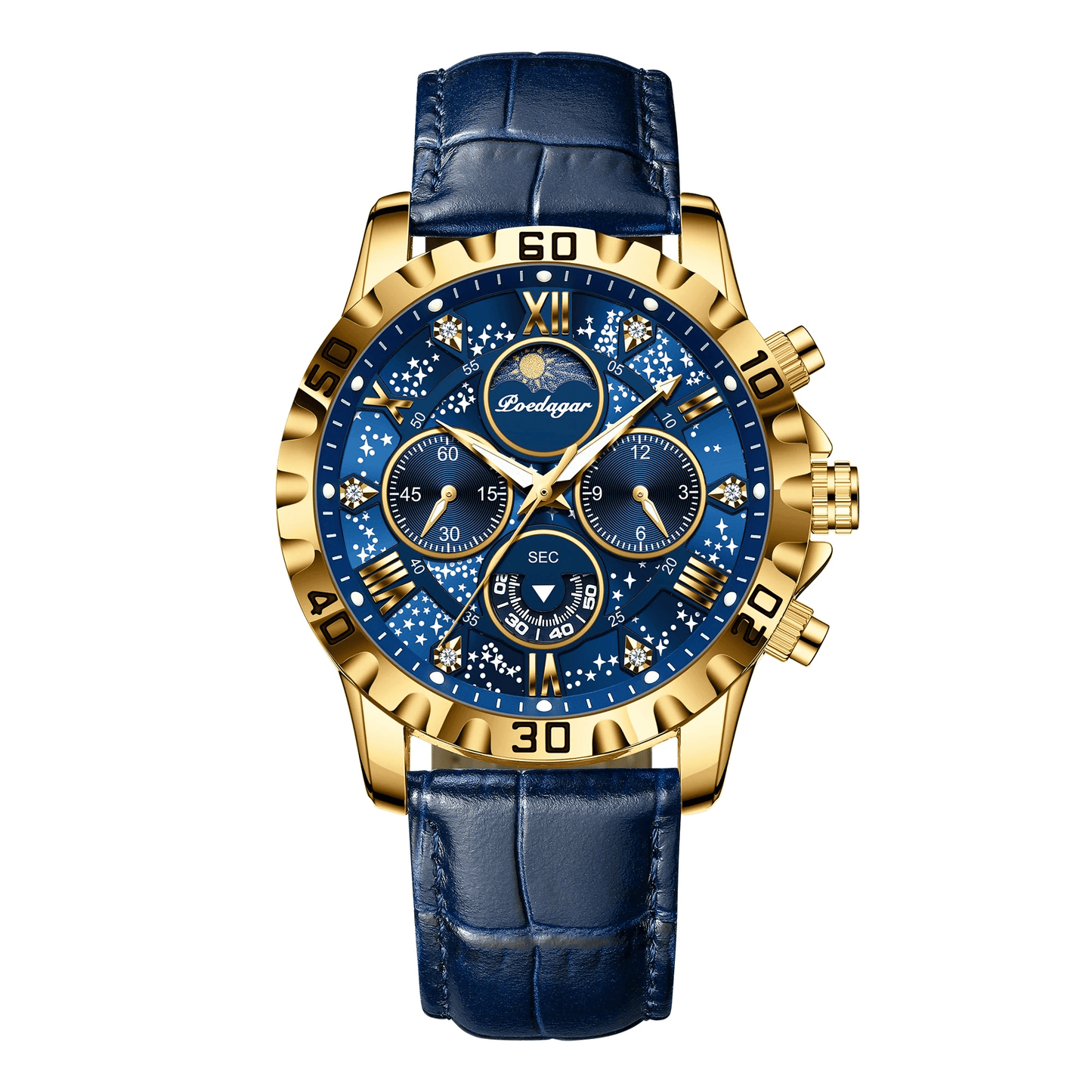 Poedagar Ocean Men's Watch: Nautical Elegance and High Precision
