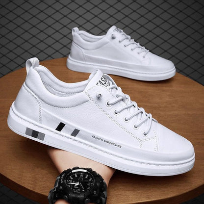Authentic Leather Casual Sneakers - Style and Comfort in Every Step