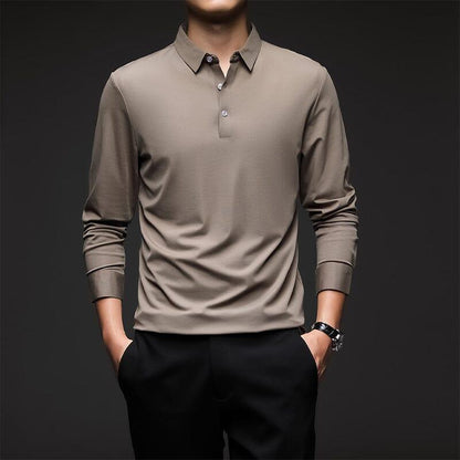 Men’s Long-Sleeve Dress Shirt with Elegant and Comfortable Style
