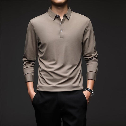 Men’s Long-Sleeve Dress Shirt with Elegant and Comfortable Style
